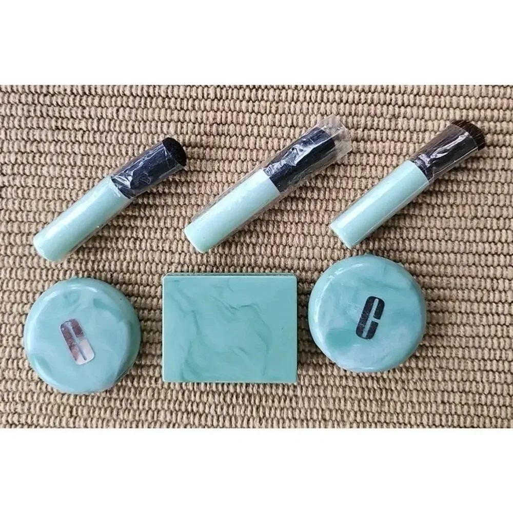 VTG Clinique Powder Blush .12 oz Travel Size Lot of 3 W/ Brushes Poppy Honey